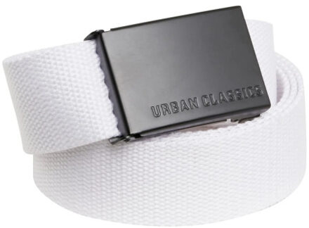 Urban Classics Canvas heren riem - maat One size Wit