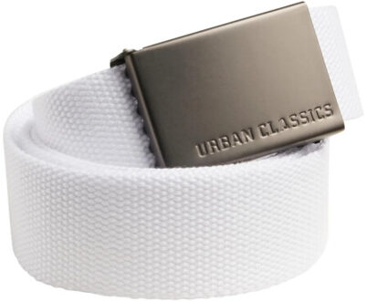 Urban Classics Canvas heren riem - maat One size Wit