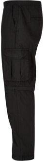 urban classics Cargo broek met rits voor heren - maat S Zwart