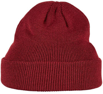 urban classics Childrens/kids patch leather patch logo beanie (set van 2) - maat 116 Grijs