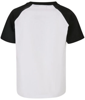 urban classics Contrast raglan t-shirt voor jongens (set van 2) Wit - 140
