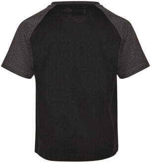 urban classics Contrast raglan t-shirt voor jongens Zwart - 140