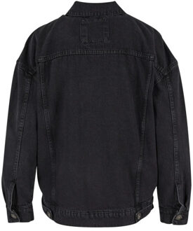 Urban Classics Dames 90s denim oversized jas - maat XXXL Zwart