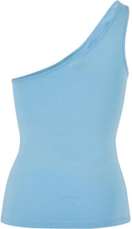 urban classics Dames asymmetrische top - maat S Blauw