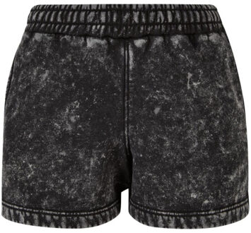 urban classics Dames badstof gewassen sweat shorts Zwart - 4XL