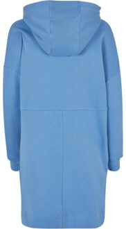 urban classics Dames badstof organic oversized hoodie jurk Blauw - XS