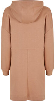 urban classics Dames badstof organic oversized hoodie jurk - maat XS Beige