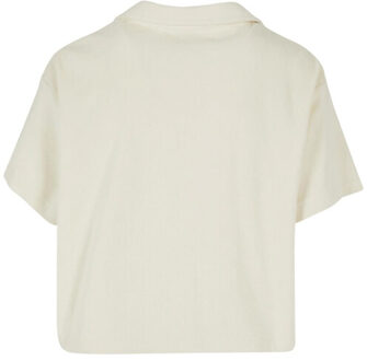urban classics Dames badstof resort shirt - maat XXXL Beige
