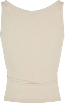 urban classics Dames basic geribd organisch tanktopje (verpakking van 2) - maat 4XL Wit