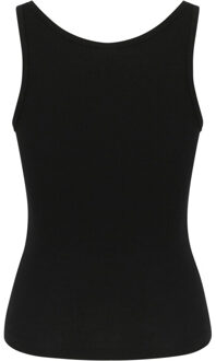 urban classics Dames basic geribd organisch tanktopje (verpakking van 2) - maat XXXL Zwart