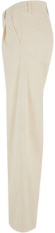 urban classics Dames biologisch katoenen plooibroek - maat 28 Beige
