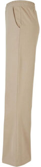 urban classics Dames biologisch katoenen sweatbroek met wijde pijpen - maat S Beige