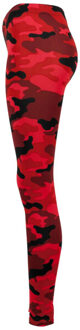 urban classics Dames camouflage legging Rood - S