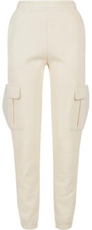 urban classics Dames cargo broek met hoge taille - maat M Beige