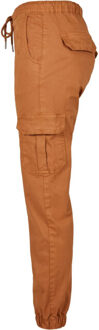urban classics Dames cargo pocket hoge taille joggingbroek - maat XXL Oranje