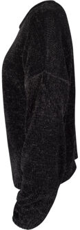 urban classics Dames chenille oversized trui Zwart - S