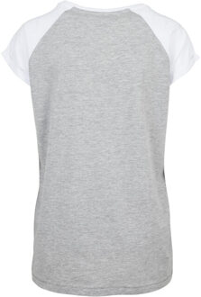urban classics Dames contrast raglan t-shirt Grijs - XXL