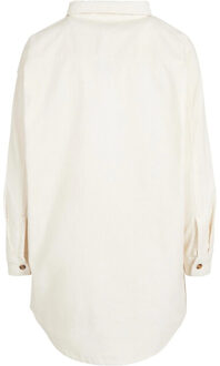 urban classics Dames corduroy overhemd met lange mouwen - maat 4XL Beige