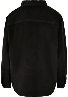 urban classics Dames corduroy oversized shirt - maat XS Zwart