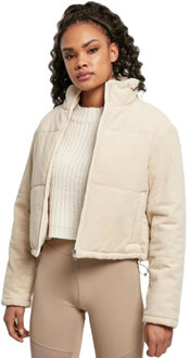 urban classics Dames corduroy pufferjas Beige - XXL