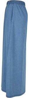 urban classics Dames denim lichtgewicht wijde maxi rok Blauw - XL