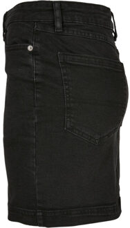 urban classics Dames denim organic minirok Zwart - 33