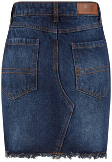 urban classics Dames denim zware minirok Blauw - 29