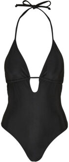 urban classics Dames driehoek eendelig zwempak Zwart - XS