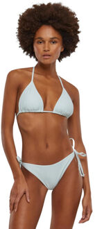 urban classics Dames driehoek gerecyclede bikini - maat L Blauw