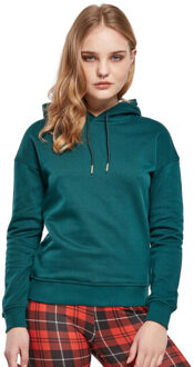 urban classics Dames effen hoodie Blauw - XS
