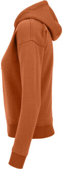 urban classics Dames effen hoodie - maat XS Oranje
