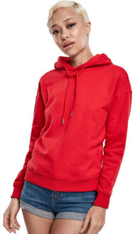 urban classics Dames effen hoodie Rood - L