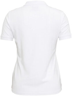 urban classics Dames effen poloshirt Wit - 4XL