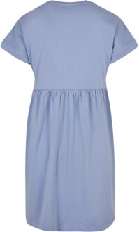 urban classics Dames empire valance organic t-shirt jurk - maat L Paars