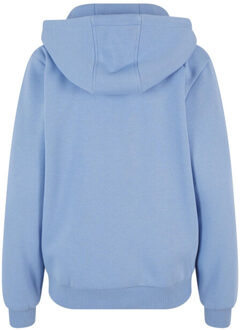 urban classics Dames fluffy full zip hoodie Blauw - L