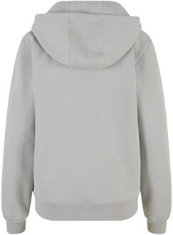 urban classics Dames fluffy full zip hoodie - maat L Grijs