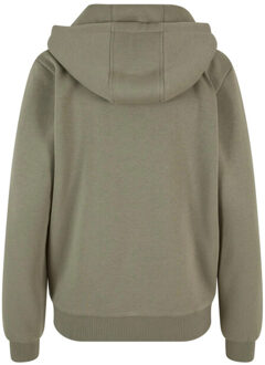 Urban Classics Dames fluffy full zip hoodie - maat XXL Taupe