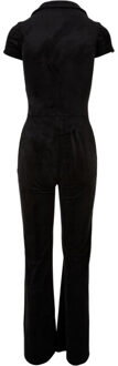 urban classics Dames fluwelen jumpsuit Zwart - 4XL