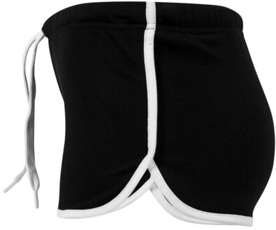 Urban Classics Dames french terry hotpants Zwart - XL