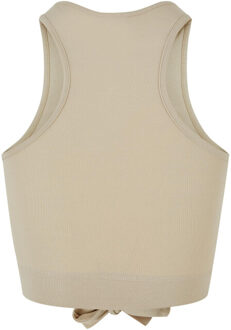 urban classics Dames front knot gewaad top - maat XXL Beige