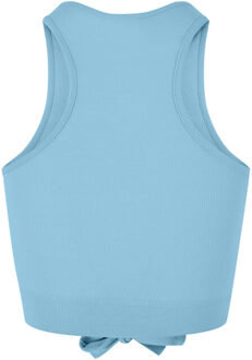 urban classics Dames front knot gewaad top - maat XXXL Blauw