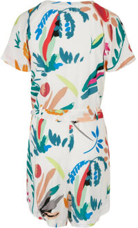 urban classics Dames fruit riem korte jumpsuit Beige - 4XL