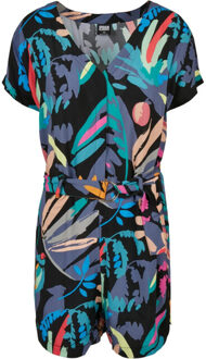 urban classics Dames fruit riem korte jumpsuit - maat L Zwart