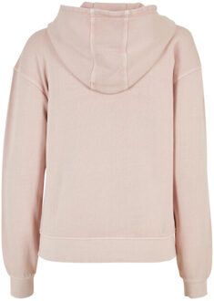 urban classics Dames geborduurde badstof logo hoodie Roze - XS