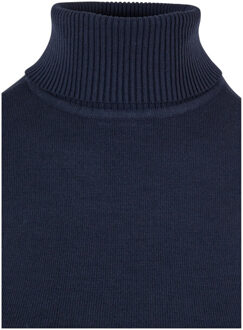 urban classics Dames gebreid schildpad hals sweatshirt Blauw - XL