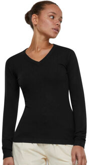 urban classics Dames gebreid v hals sweatshirt - maat XXL Zwart