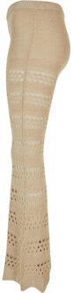 urban classics Dames gebreide gehaakte uitlopende legging - maat XL Beige