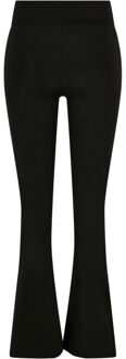 urban classics Dames gerecyclede uitlopende legging met hoge taille Zwart - XXXL