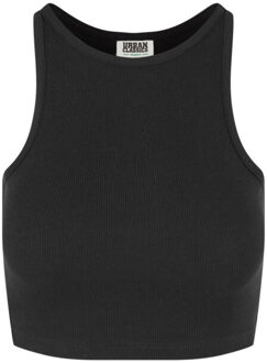 urban classics Dames geribde organic gewatteerde top (set van 2) Zwart - M