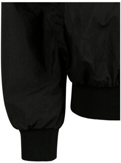 urban classics Dames gerimpeld batwing jasje - maat XS Zwart